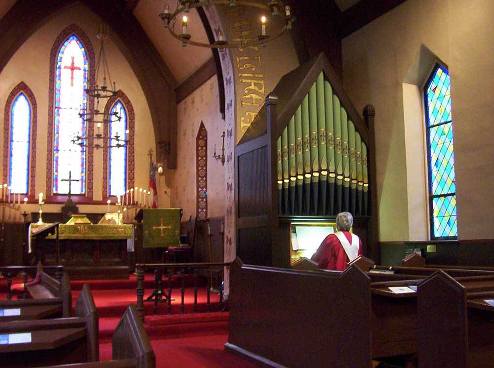 Organ inside St John in the Wilderness